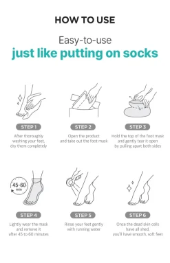 [Ariul] Smooth & Pure Foot Peeling Mask Calming (2 Pairs)