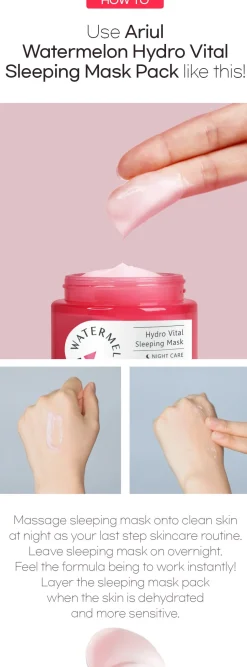 [Ariul] Watermelon Hydro Vital Sleeping Mask