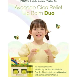 [Frudia] Avocado Cica Relief Lip Balm Duo Set