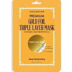 [Kocostar] Premium Gold Foil Triple Layer Mask (EXP. 18.12.2025)