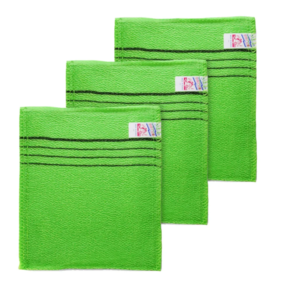 Korean Exfoliating Square Bath Towel (3ea)