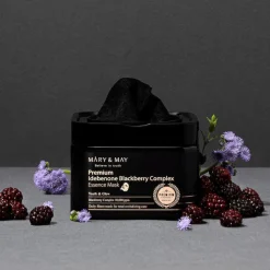[Mary&May] Premium Idebenone Blackberry Complex Essence Mask (20ea)