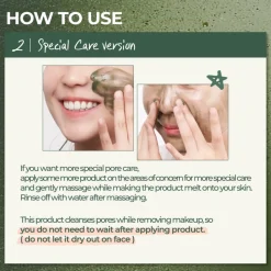 [Numbuzin] No.3 Pore & Makeup Cleansing Balm with Green Tea and Charcoal