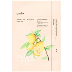 [Ondo Beauty 36.5] Charcoal & Yuja Bubble Mask PONG-PONG