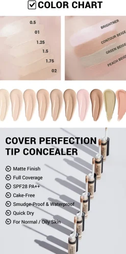 [The Saem] Cover Perfection Tip Concealer SPF28 PA++