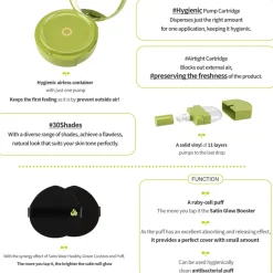 [Unleashia] Satin Wear Healthy-Green Cushion